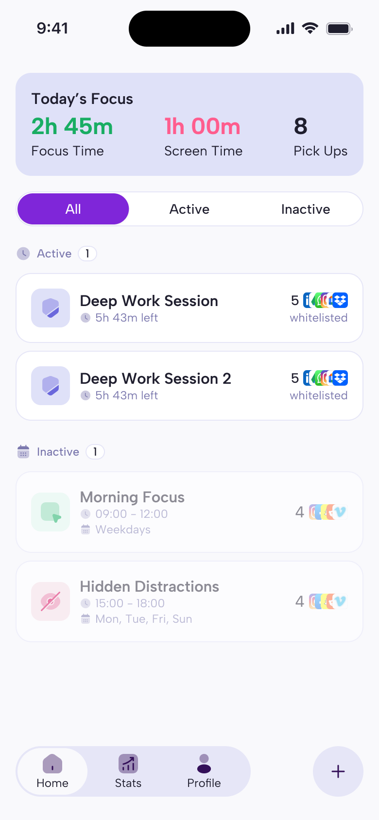 Still – Screen Time Blocker home screen